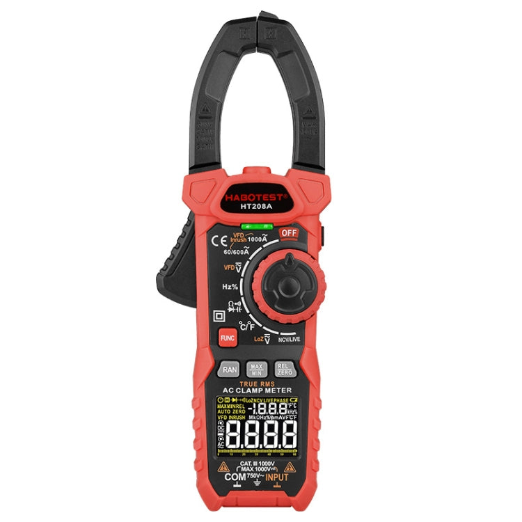 HABOTEST HT208A 1000A Anti-scald Multifunction Digital Clamp Multimeter, HT208A