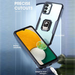Cassa del telefono dell'anello magnetico antiurto dell'armatura, For Samsung Galaxy A13 4G / 5G, For Samsung Galaxy A20s, For Samsung Galaxy A03s / A02s EU 164mm, For Samsung Galaxy A02 / M02