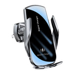 Supporto per telefono da auto con caricabatterie wireless a induzione intelligente V5 15W, V5 15W Black