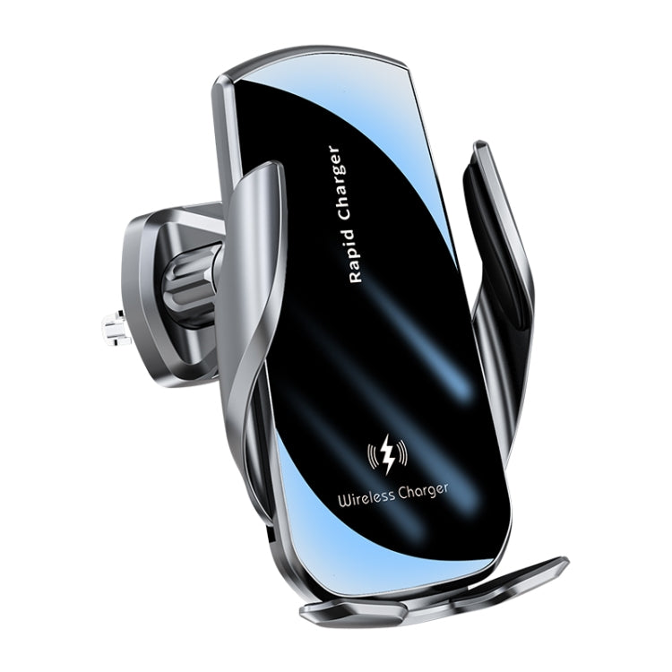 Supporto per telefono da auto con caricabatterie wireless a induzione intelligente V5 15W, V5 15W Black