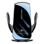 Supporto per telefono da auto con caricabatterie wireless a induzione intelligente V5 15W, V5 15W Black