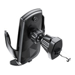 Supporto per telefono da auto con caricabatterie wireless a induzione intelligente V5 15W, V5 15W Black