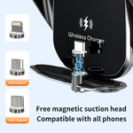 V5S 40W Supporto magnetico per telefono da auto a ricarica rapida, V5S 40W Black