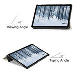 Custodia Smart Tablet in pelle con supporto a 3 pieghe dipinto da Custer, For Nokia T21