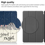 Custodia Smart Tablet in pelle con supporto a 3 pieghe dipinto da Custer, For Nokia T21