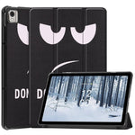 Custodia Smart Tablet in pelle con supporto a 3 pieghe dipinto da Custer, For Nokia T21