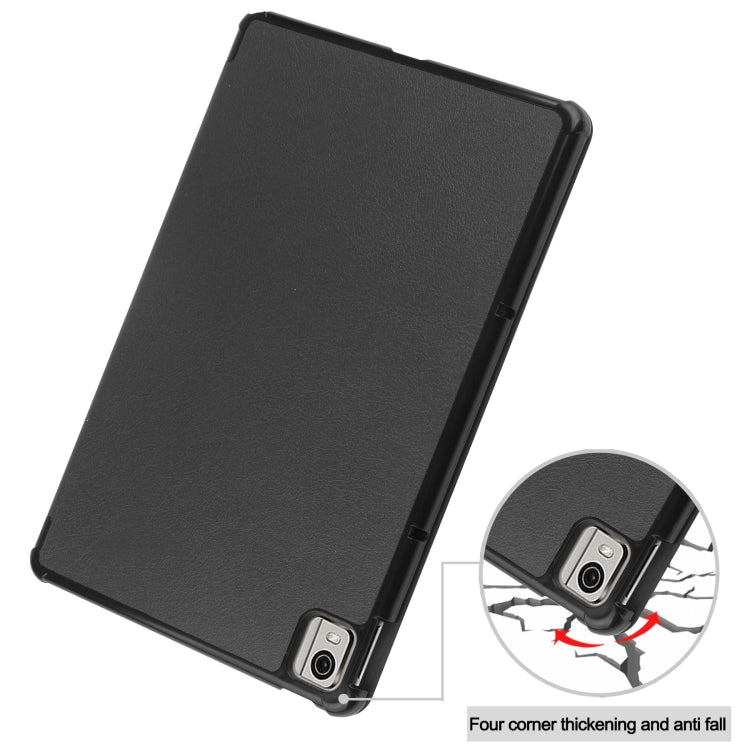 Custodia per tablet Smart in pelle con supporto a 3 pieghe Custer Pure Color, For Nokia T21
