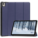 Custodia per tablet Smart in pelle con supporto a 3 pieghe Custer Pure Color, For Nokia T21