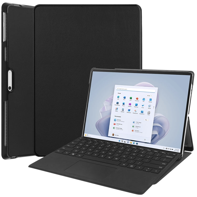Custodia per tablet in pelle con supporto Custer Pure Color, For Microsoft Surface Pro 9