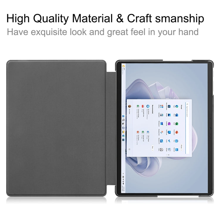 Custodia per tablet in pelle con supporto Custer Pure Color, For Microsoft Surface Pro 9