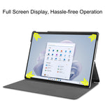 Custodia per tablet in pelle con supporto Custer Pure Color, For Microsoft Surface Pro 9