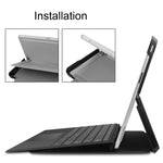 Custodia per tablet in pelle con supporto Custer Pure Color, For Microsoft Surface Pro 9