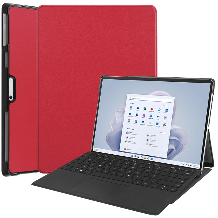 Custodia per tablet in pelle con supporto Custer Pure Color, For Microsoft Surface Pro 9