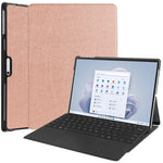 Custodia per tablet in pelle con supporto Custer Pure Color, For Microsoft Surface Pro 9