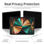 Pellicola per schermo privacy magnetica rimovibile, For iPad 10.2 / iPad Air 2019 10.5 / Pro 10.5, For iPad mini 6, For iPad Pro 11 2022 / 2021 / 2020 / 2018, For iPad Pro 12.9 2022 / 2021 / 2020 / 2018