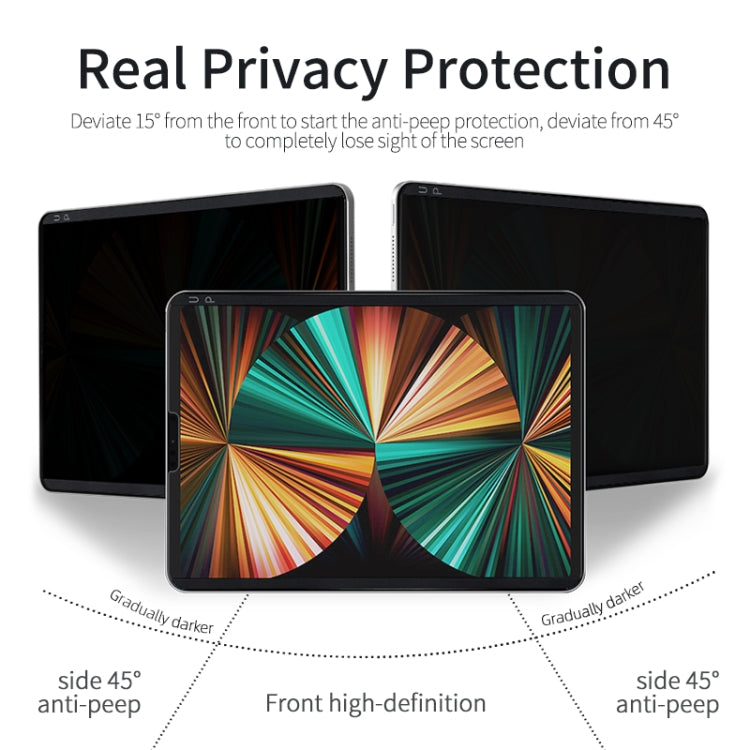 Pellicola per schermo privacy magnetica rimovibile, For iPad 10.2 / iPad Air 2019 10.5 / Pro 10.5, For iPad mini 6, For iPad Pro 11 2022 / 2021 / 2020 / 2018, For iPad Pro 12.9 2022 / 2021 / 2020 / 2018