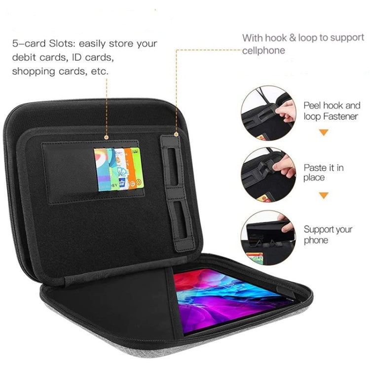 Custodia rigida multifunzionale in EVA a doppio strato, For 9.7-11 inch Tablet, For 12.9 inch Tablet