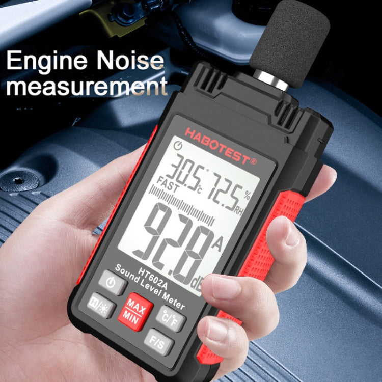 HABOTEST HT602A Tester digitale multifunzione per decibel di rumore, HT602