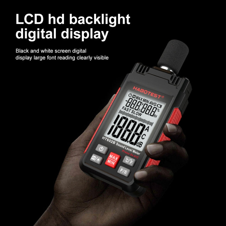 Tester di decibel HABOTEST HT602B con display digitale