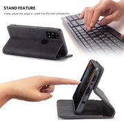 Custodia portafoglio in pelle con slot carte per Galaxy M21