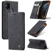 Custodia portafoglio in pelle con slot carte per Galaxy M21
