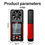 HABOTEST HT605 Intelligent Portable Wind Speed ​​Tester with Digital Display, HT605