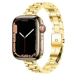 Cinturino per orologio in acciaio inossidabile a vita piccola, For Apple Watch Ultra 49mm / Series 8&7 45mm, For Apple Watch Series 8&7 41mm / SE 2&6&SE&5&4 40mm