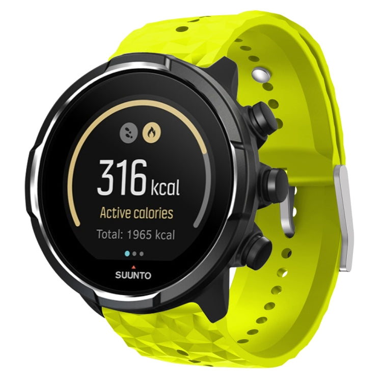 Cinturino in silicone con trama a rombo, For Suunto 9