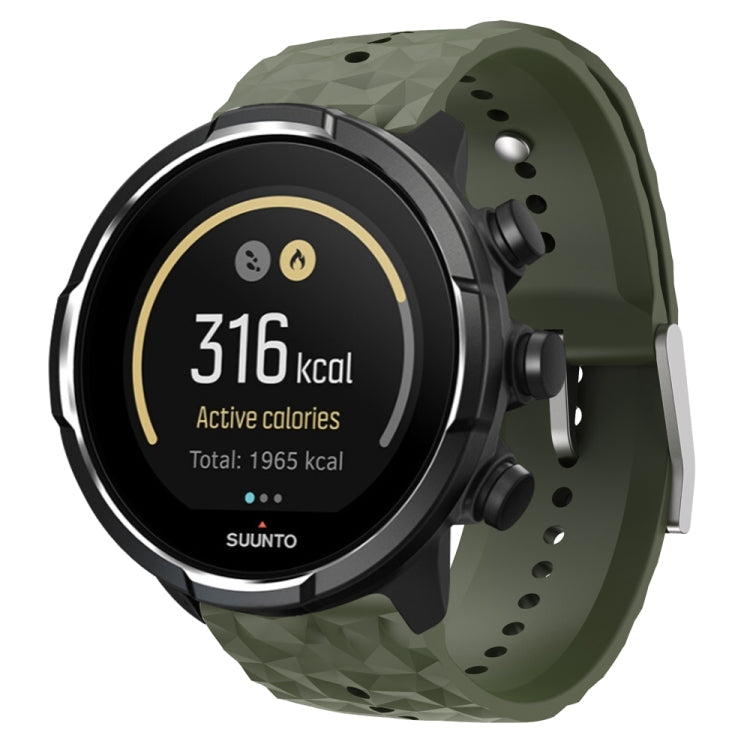 Cinturino in silicone con trama a rombo, For Suunto 9