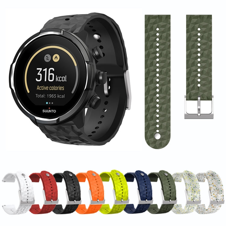 Cinturino in silicone con trama a rombo, For Suunto 9