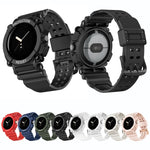 Cinturino integrato in tinta unita a tre prove, For Google Pixel Watch
