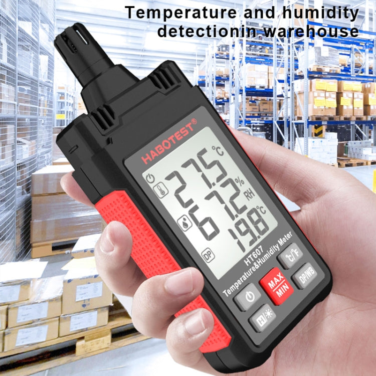 HABOTEST HT607 Tester portatile di umidità e temperatura, HT607