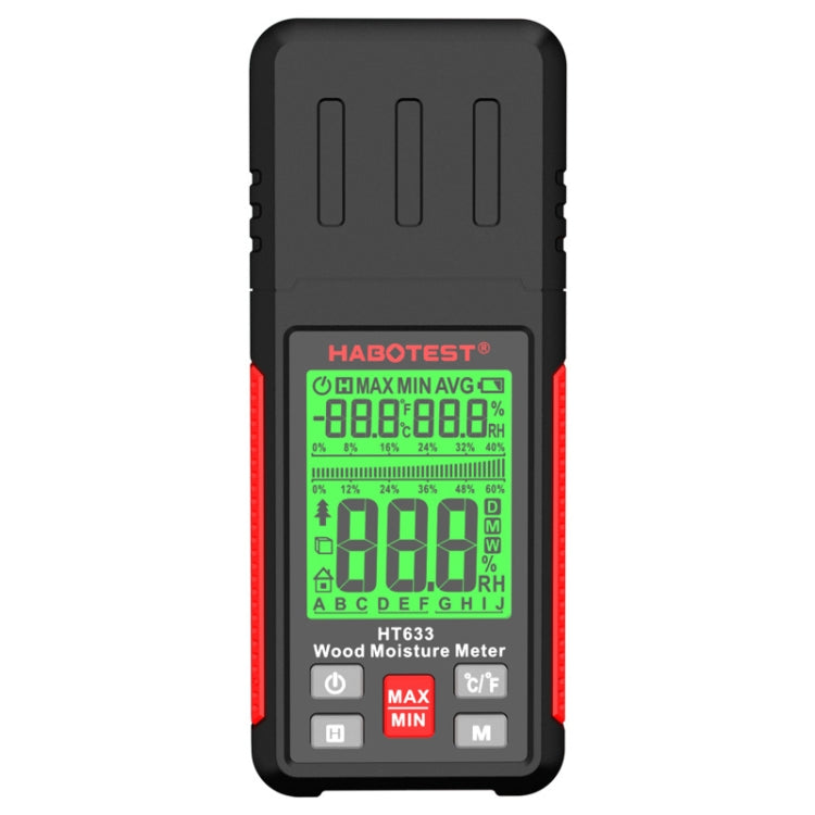 HABOTEST HT633 Rilevatore umidità legno digitale portatile