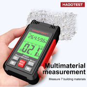 HABOTEST HT633 Rilevatore di umidità del legno portatile multifunzionale con display digitale, HT633