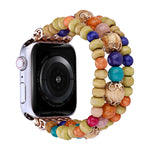 Cinturino per orologio con perline di legno, For Apple Watch Ultra 49mm / Series 8&7 45mm, For Apple Watch Series 8&7 41mm