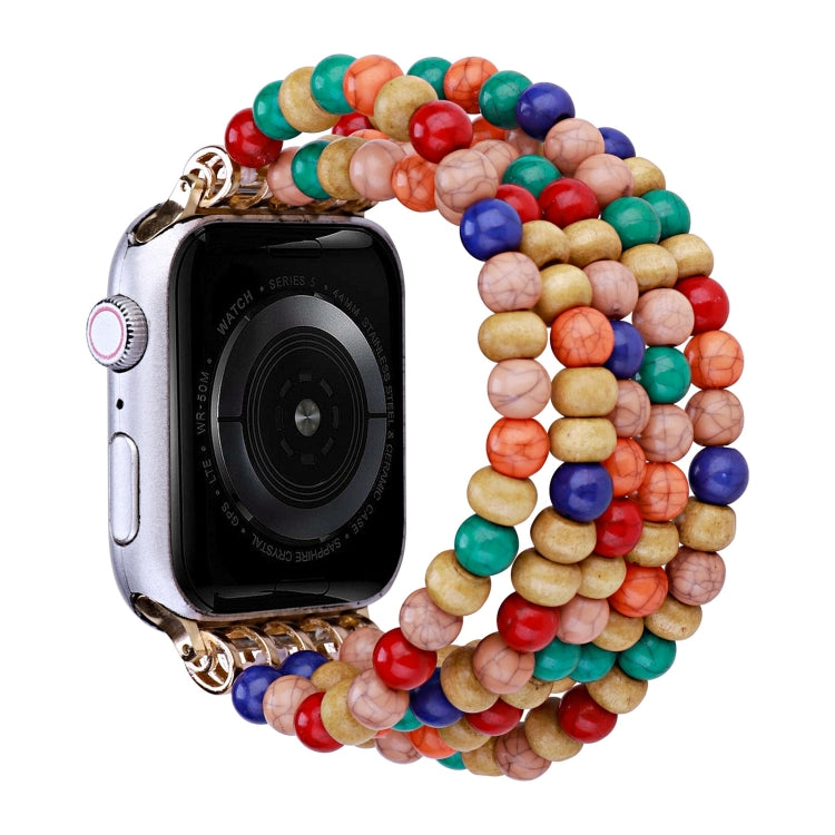 Cinturino per orologio con perline di legno, For Apple Watch Ultra 49mm / Series 8&7 45mm, For Apple Watch Series 8&7 41mm