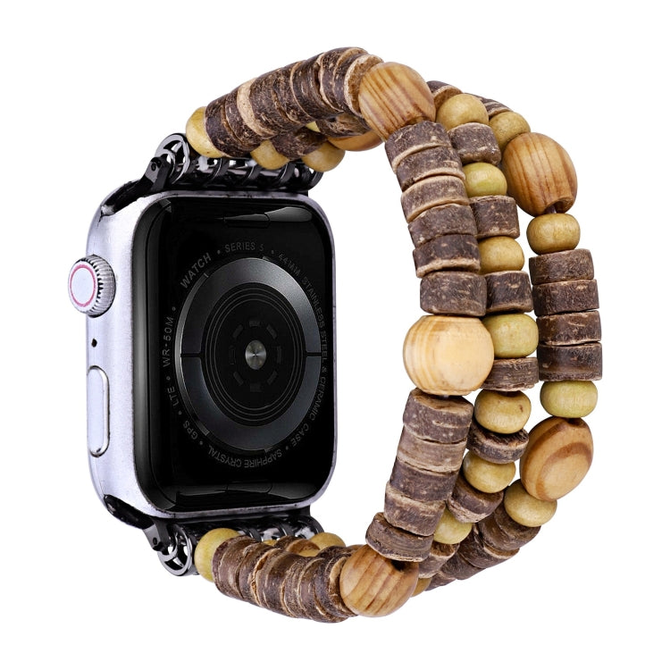 Cinturino per orologio con perline di legno, For Apple Watch Ultra 49mm / Series 8&7 45mm, For Apple Watch Series 8&7 41mm