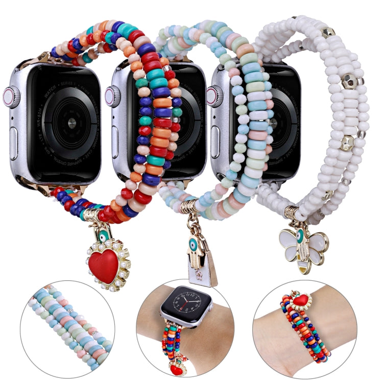 Cinturino per orologio con perline a 3 file, For Apple Watch Ultra 49mm / Series 8&7 45mm, For Apple Watch Series 8&7 41mm