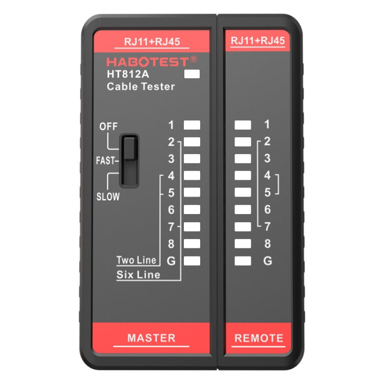 HABOTEST HT812A Tester di linea di rete per linea telefonica 2 in 1, HT812A