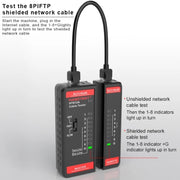 HABOTEST HT812A Tester di linea di rete per linea telefonica 2 in 1, HT812A