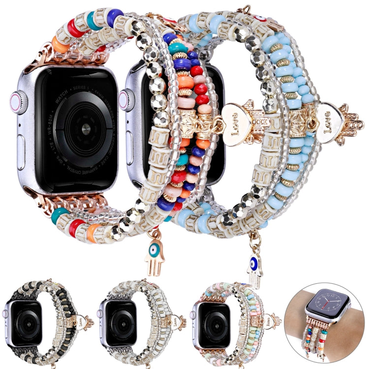 Cinturino per orologio con perline stile foresta, For Apple Watch Ultra 49mm / Series 8&7 45mm, For Apple Watch Series 8&7 41mm