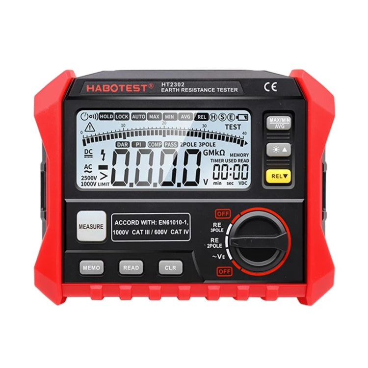 HABOTEST HT2302 Multifunctional Digital Display Earth Ground Resistance Tester,HT2302