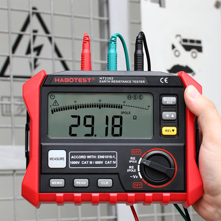 HABOTEST HT2302 Multifunctional Digital Display Earth Ground Resistance Tester,HT2302