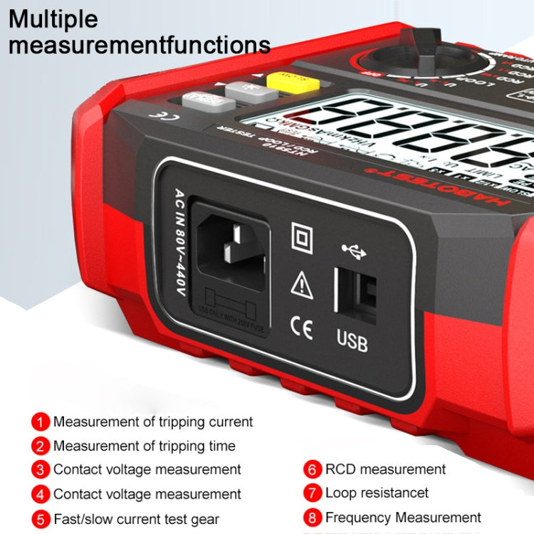 HABOTEST HT5910 Circuit Breaker Leakage and Resistance Tester, HT5910