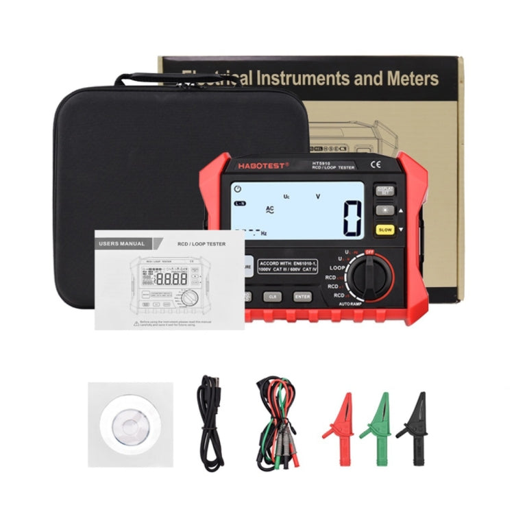 HABOTEST HT5910 Tester per interruttori di dispersione e resistenza del circuito, HT5910