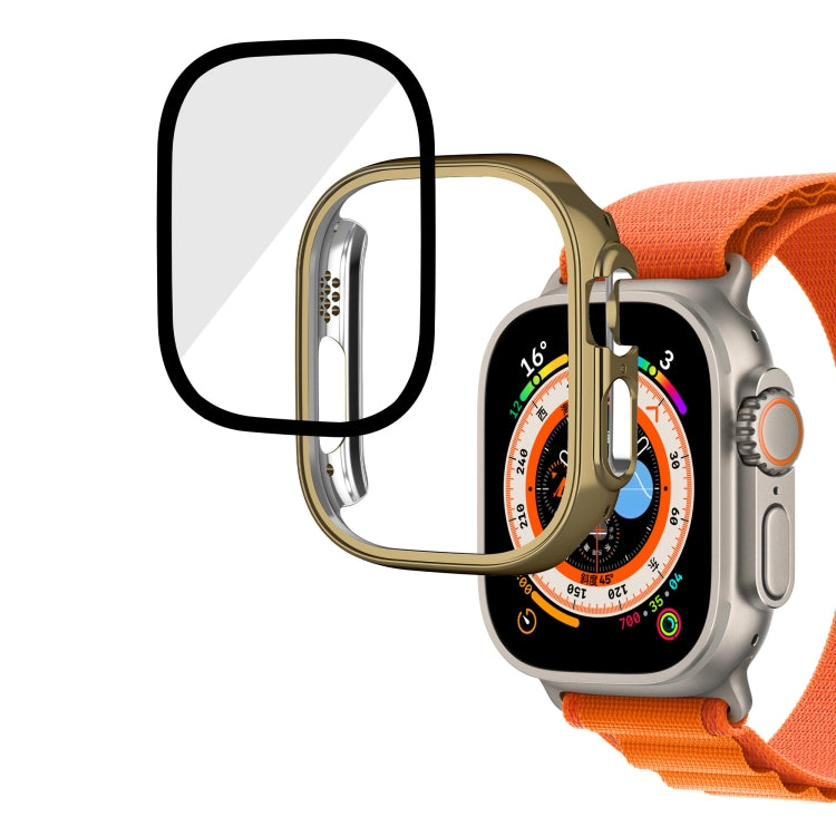 Cassa dell'orologio integrale in vetro temperato per PC lucido, For Apple Watch Ultra 3 / 2 / 1 49mm