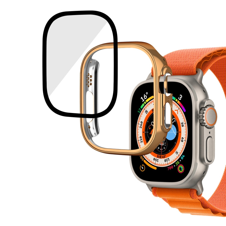 Cassa dell'orologio integrale in vetro temperato per PC lucido, For Apple Watch Ultra 3 / 2 / 1 49mm