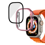 Cassa dell'orologio integrale in vetro temperato per PC lucido, For Apple Watch Ultra 3 / 2 / 1 49mm