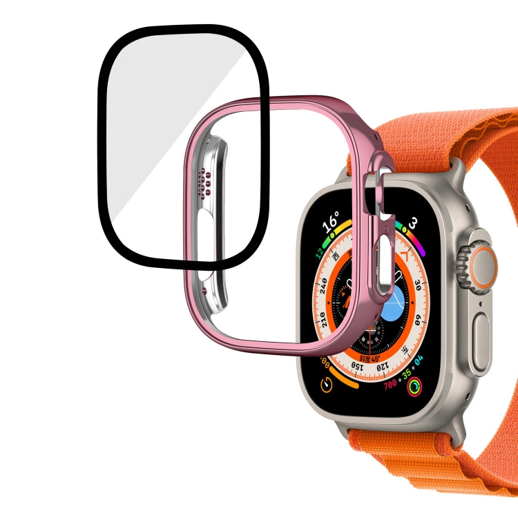 Cassa dell'orologio integrale in vetro temperato per PC lucido, For Apple Watch Ultra 3 / 2 / 1 49mm