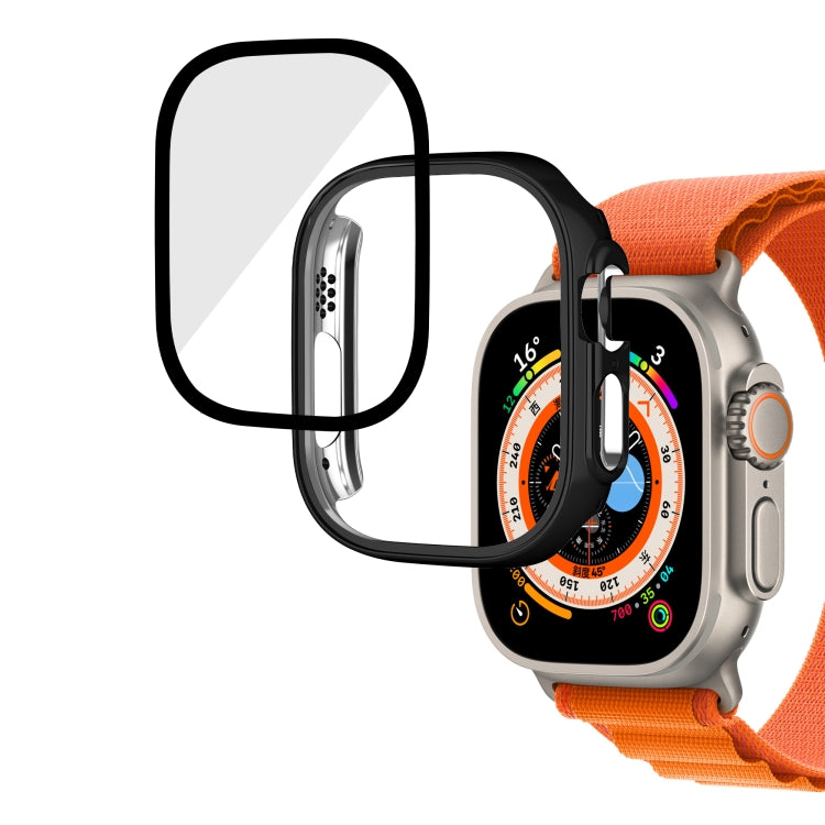 Cassa dell'orologio integrale in vetro temperato per PC lucido, For Apple Watch Ultra 3 / 2 / 1 49mm